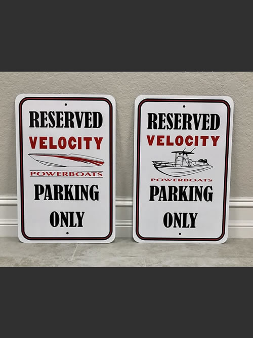 Velocity Parking Sign